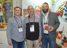 Randy Scott with Sprouts Farmers Market flanked by Tom Smith and Brian Deese with California Giant Berry Farms.